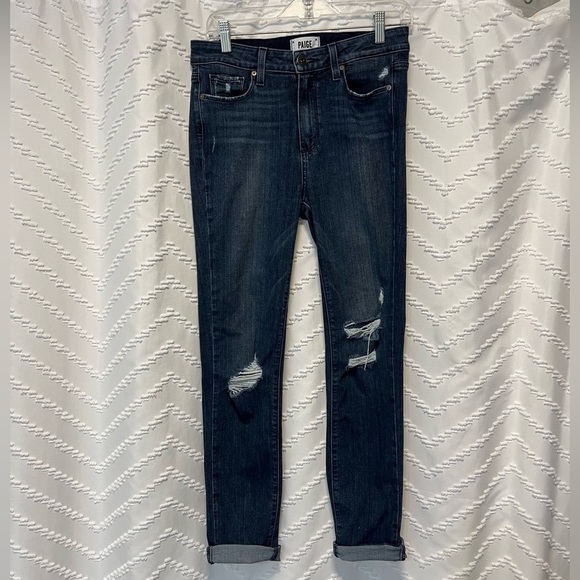 Paige Hoxton crop roll up jeans - Picture 2 of 10